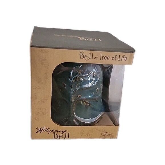 Tree of Life Ceramic Pottery Blue Whispering Bell Wind Chime NIB - Picture 2 of 15